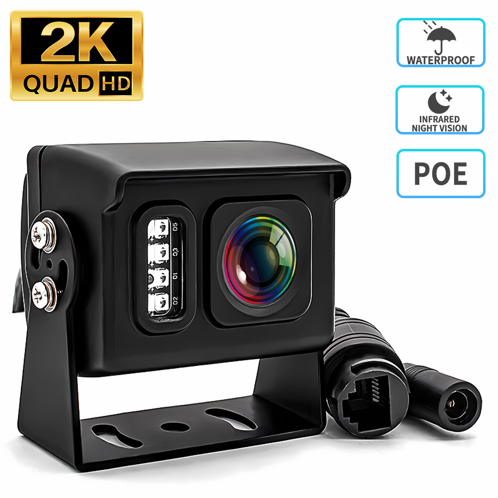 WGWK ミニ POE IP カメラ 1080P/4MP 屋外防水セキュリティウェブカメラ IR ナイトビジョン 動体検知 スマート PC アプリ Onvif P2P RTSP