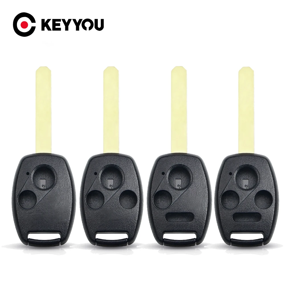 KEYYOU 10X 3 ボタンパニック 4 リモートキーシェルホンダオデッセイリゲラインアコード交換用 Fob ケース
