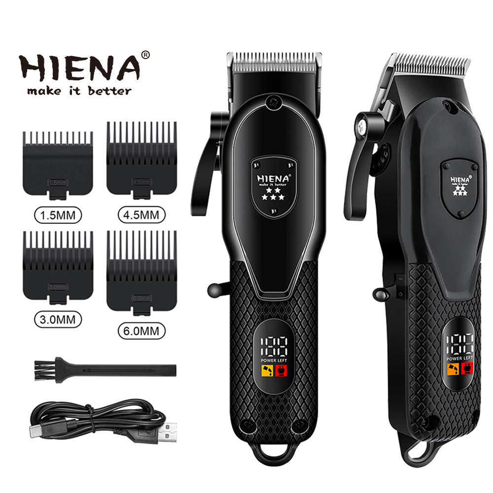 HIENA バリカンシェーバープロフェッショナル電動はさみプッシュ理髪店ヘアトリマーヘア切断機トリマー男性用