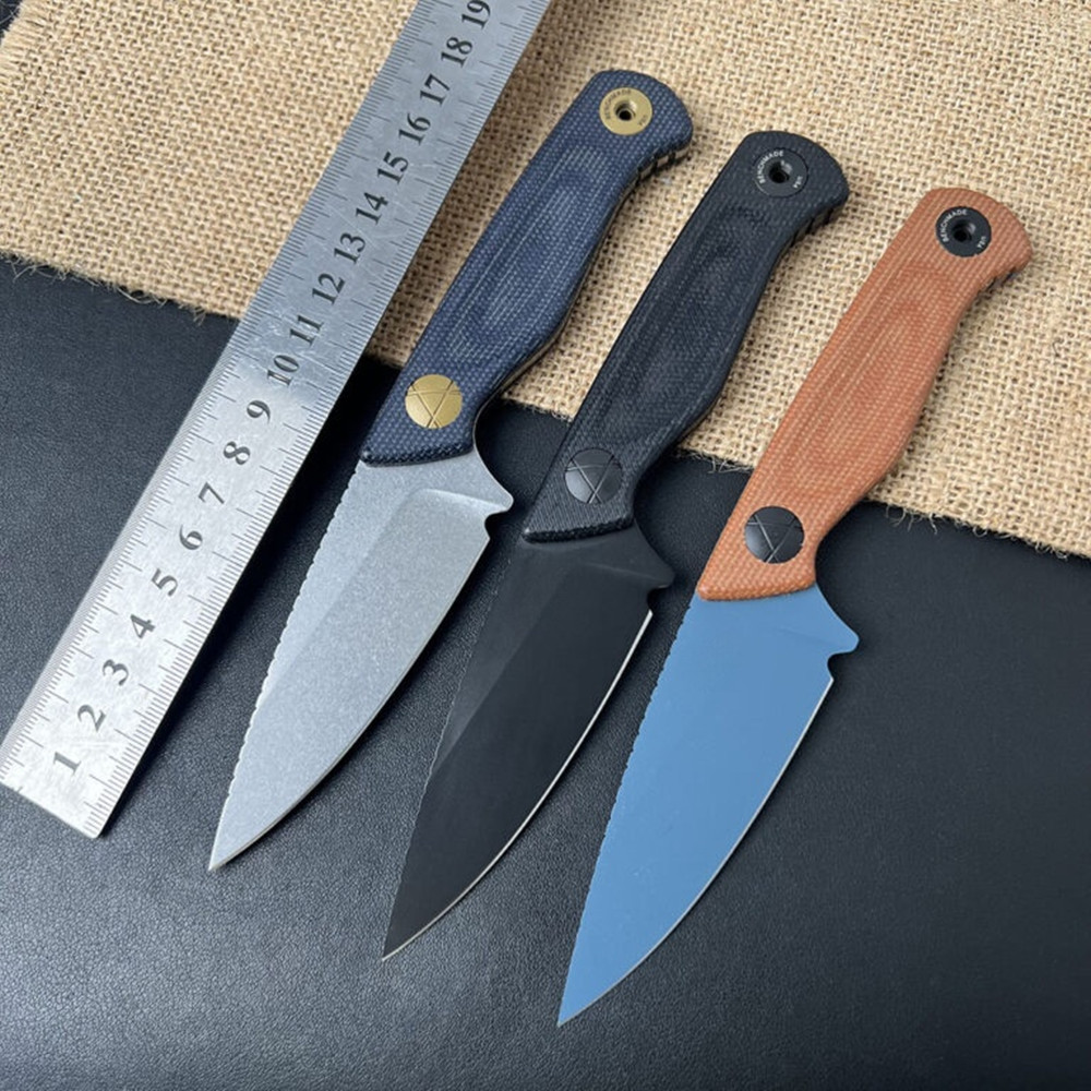 無料ウルフ BM-Dica 60HRC MagnaCut 刃狩猟固定ナイフマイカルタハンドル屋外キャンプサバイバルレスキュー EDC 包丁