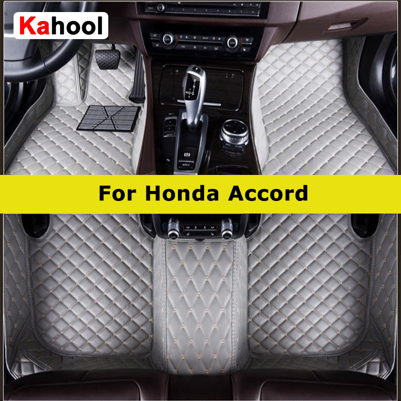 KAHOOL カスタム車のフロアマットホンダアコード 6th 7th 8th 9th 10th 11th 1997-2023 自動車カーペット Foot Coche Accessorie