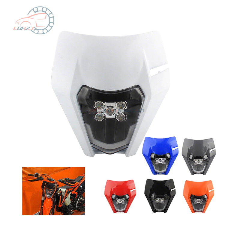 オートバイのヘッドライトプレート LED ヘッドランプ KTM EXC XC SX SXF MX 125-500 2018-2023 ダートバイクエンデューロモトクロスフェアリング
