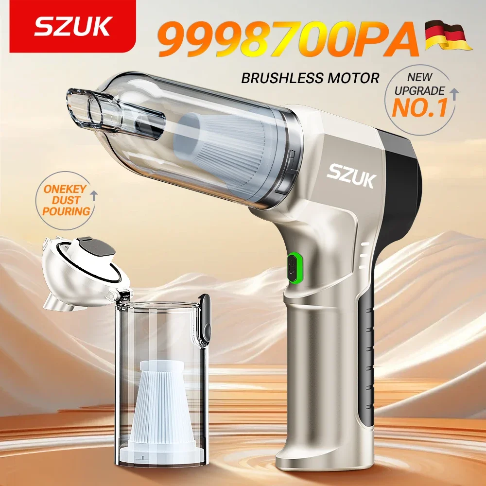 SZUK 新しい C017MAX 車の掃除機ワイヤレスミニハンドヘルド強力な吸引洗浄機ポータブル掃除機車用ホーム