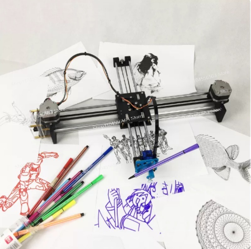 CoreXY XY-Plotter Drawbot 高精度ペン描画ロボット、A4 紙用 DIY 筆記機 220V CNC インテリジェント