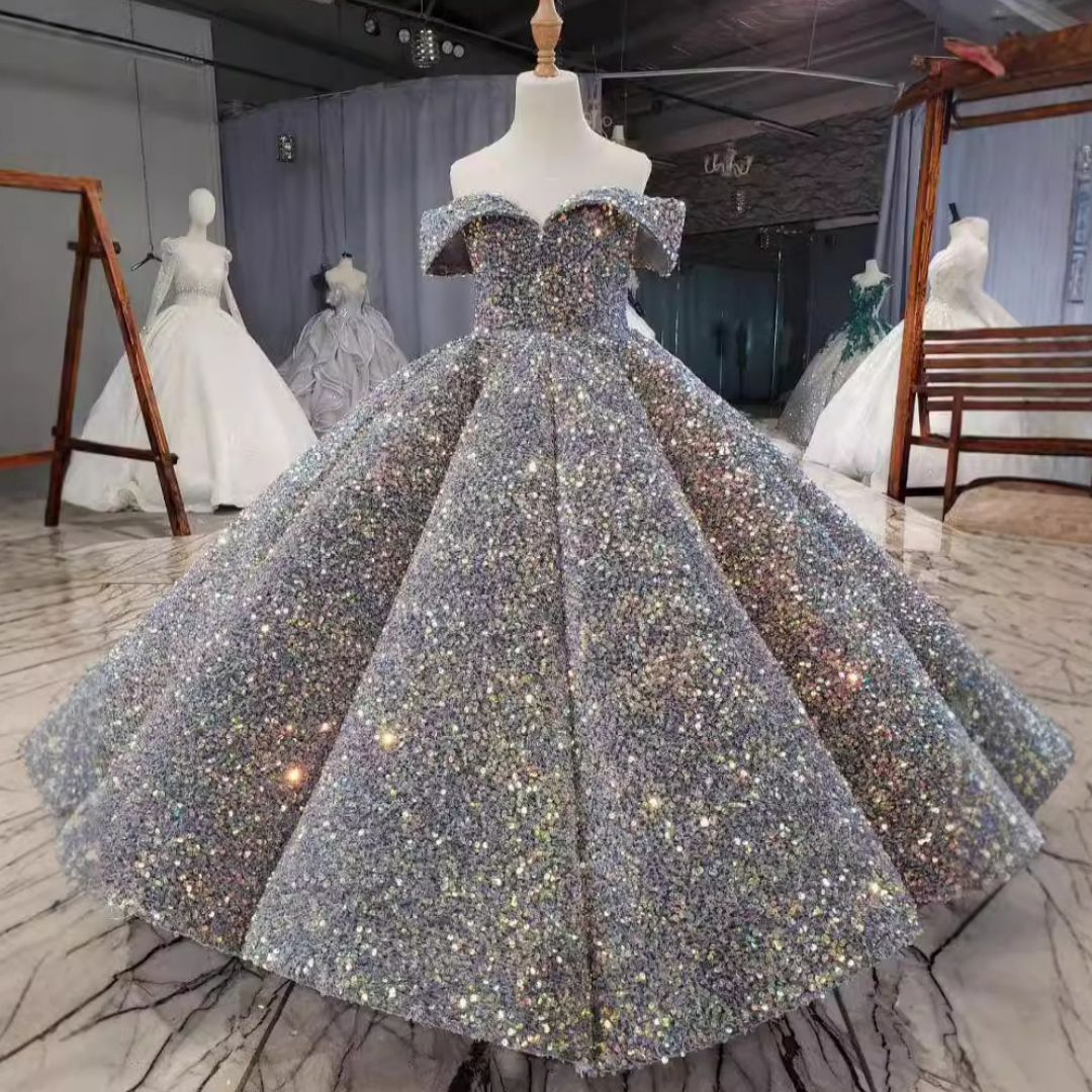 カスタマイズされたフラワーガールドレスカラフルなスパンコールノースリーブ結婚式誕生日パーティー宴会ウエディング聖体拝領ドレス