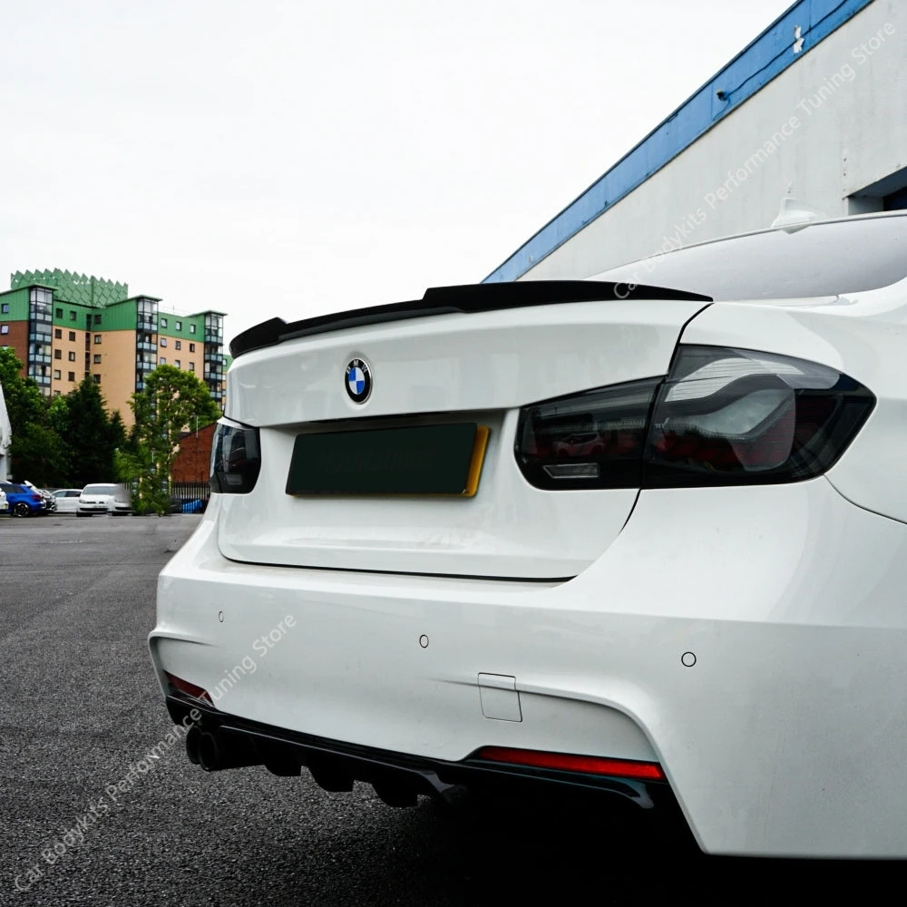 Bmw F30 F80 M4 スタイルリアスポイラーウイング 3 シリーズ 318i 320i 320d 330d M340i M340d ボディキットリアトランク尾翼 2012-2019