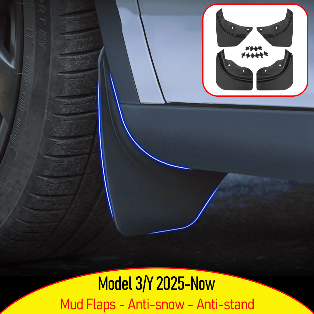 TESMAYX テスラモデル Y ジュニパーモデル 3 2025 2026 マッドフラップスプラッシュガード車両保護マッドフラッププロテクターアクセサリー
