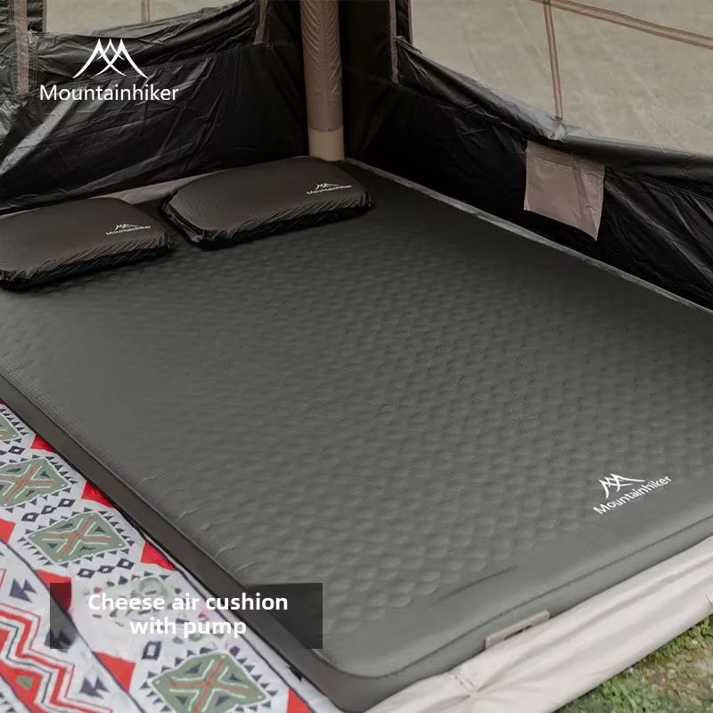 Mountainhiker 屋外インフレータブルチーズマットレス家具特別なスポンジアップグレード版 10 センチメートルポータブル家族スリーピングパッドマット