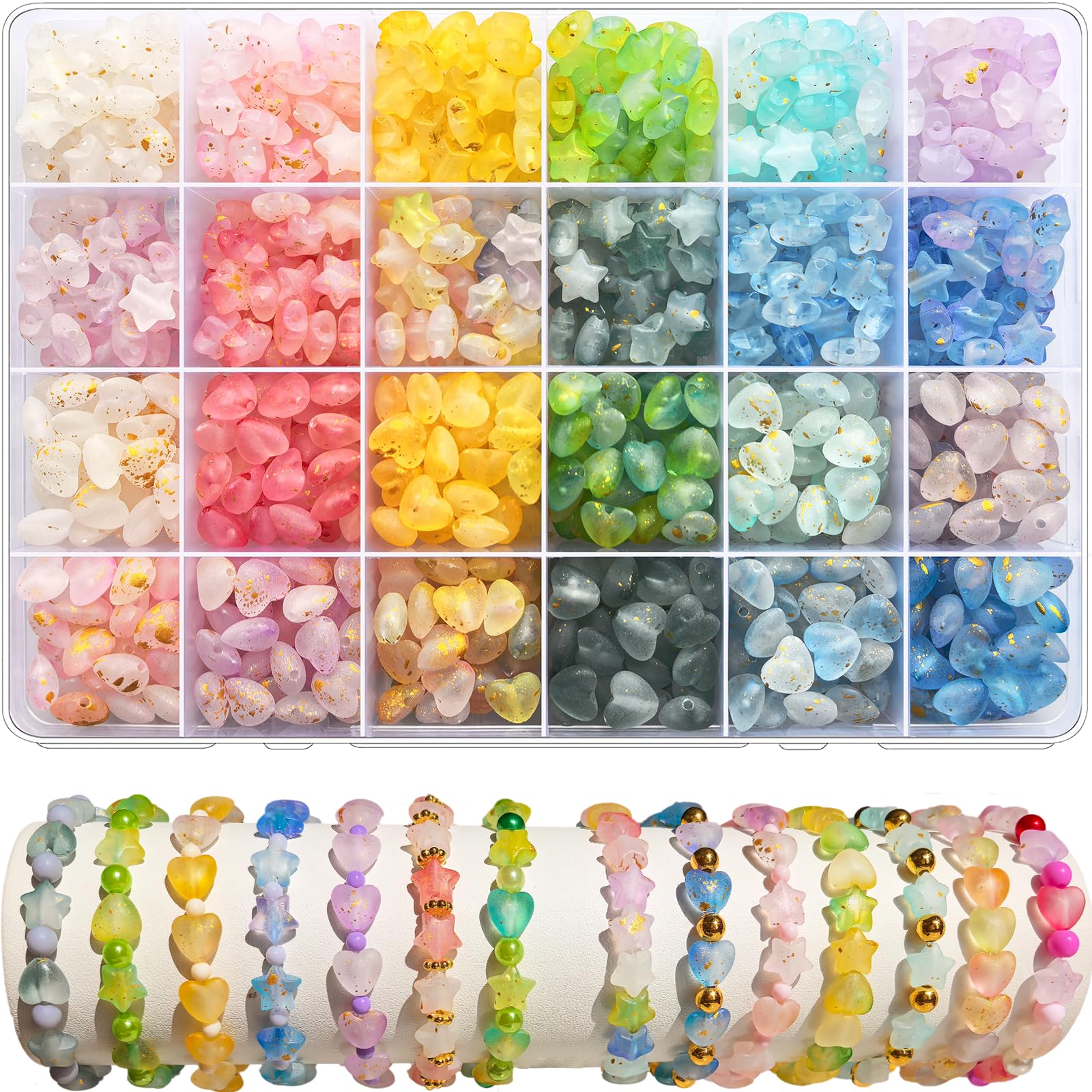 480 個のアクリルスター
