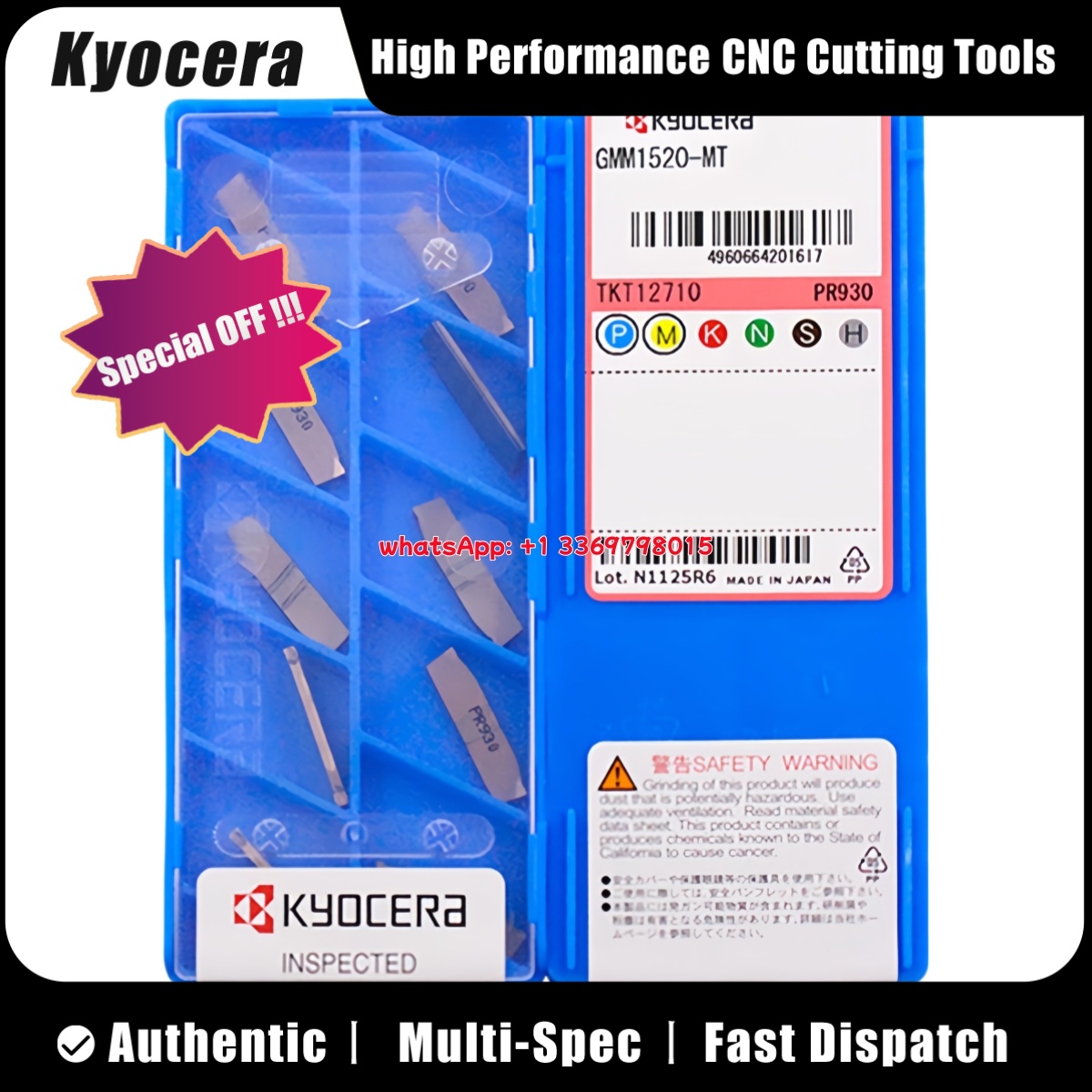 Kyocer オリジナル GMM GMM5020 GMM4020 GMM3020 GMM3015 GMM2520 GMM2020 GMM1520 040MS PR930 溝入れツール超硬インサート