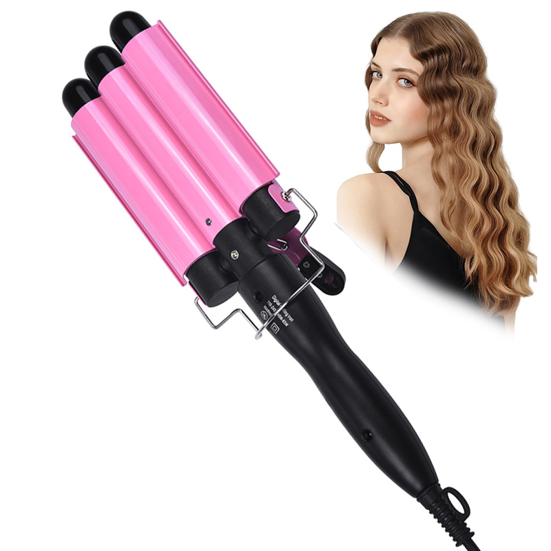 現代のサロン電気スプリントヘアアイロン 22 25 ミリメートルヘアアイロン 3 チューブヘアアイロン水リップルヘアバー理髪店