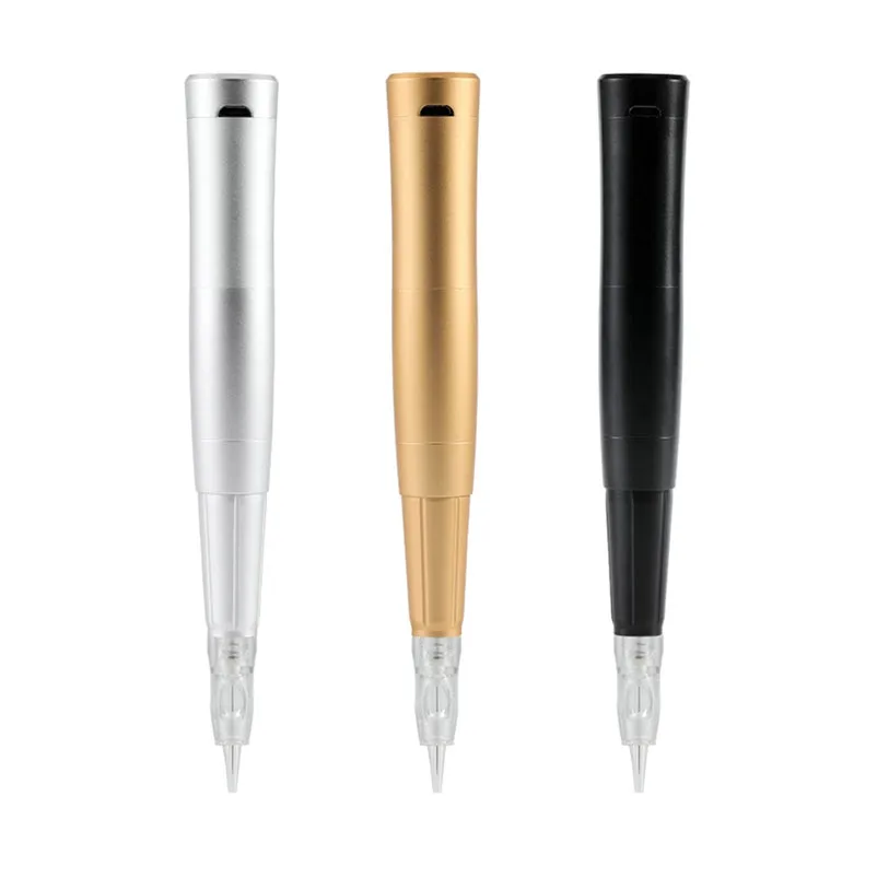 デジタルワイヤレスアートメイクマシンキットバッテリー充電付き 5pc カートリッジ針 Microblading ペン眉毛タトゥーマシン