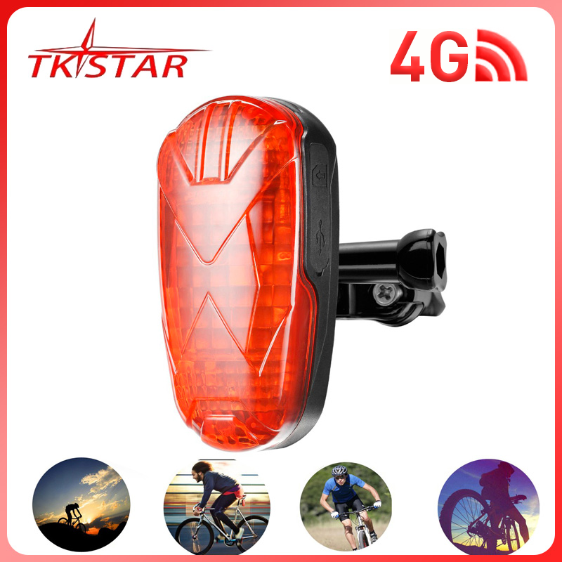 TKSTAR TK906 GPS バイクトラッカーテールライト防水隠しロケーターロングスタンバイアラーム無料アプリ自転車追跡システム