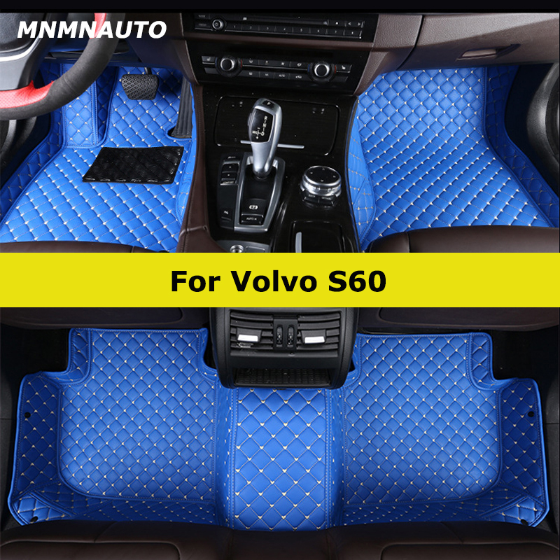 MNMNAUTO カスタム車のフロアマットボルボ S60 自動車カーペットフットコシュ Accessorie