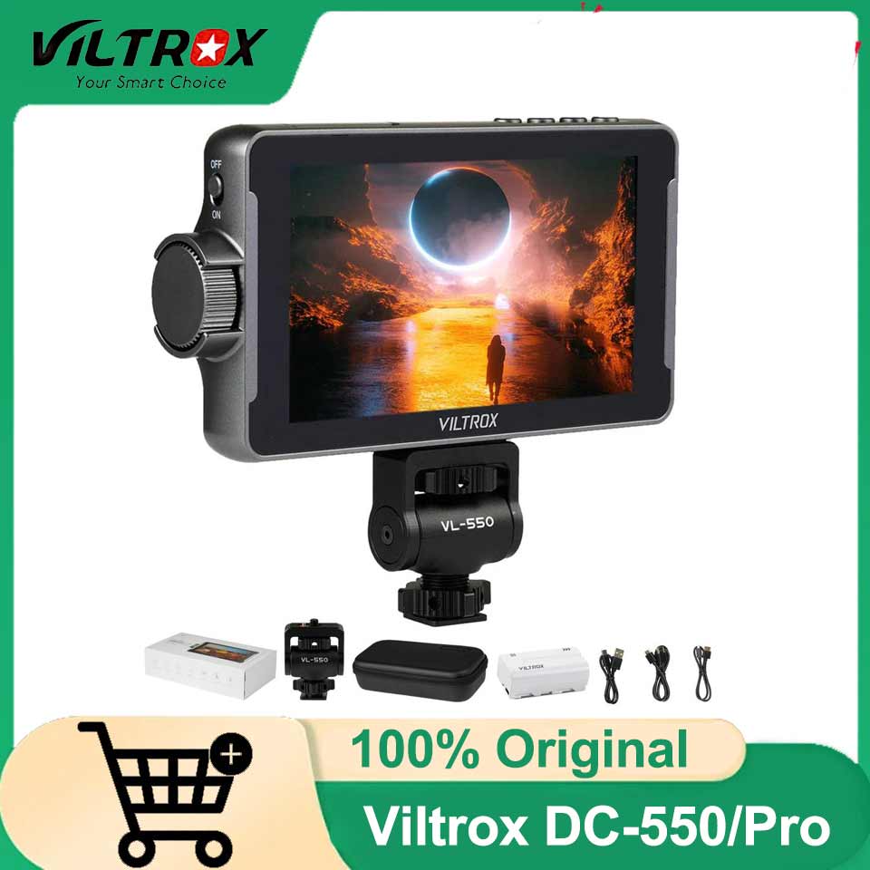 VILTROX DC-550 プロポータブルモニター 5.5' 1920x1080 4K プロフェッショナルモニター HDMI タッチスクリーンフィールド 3D LUT モニター