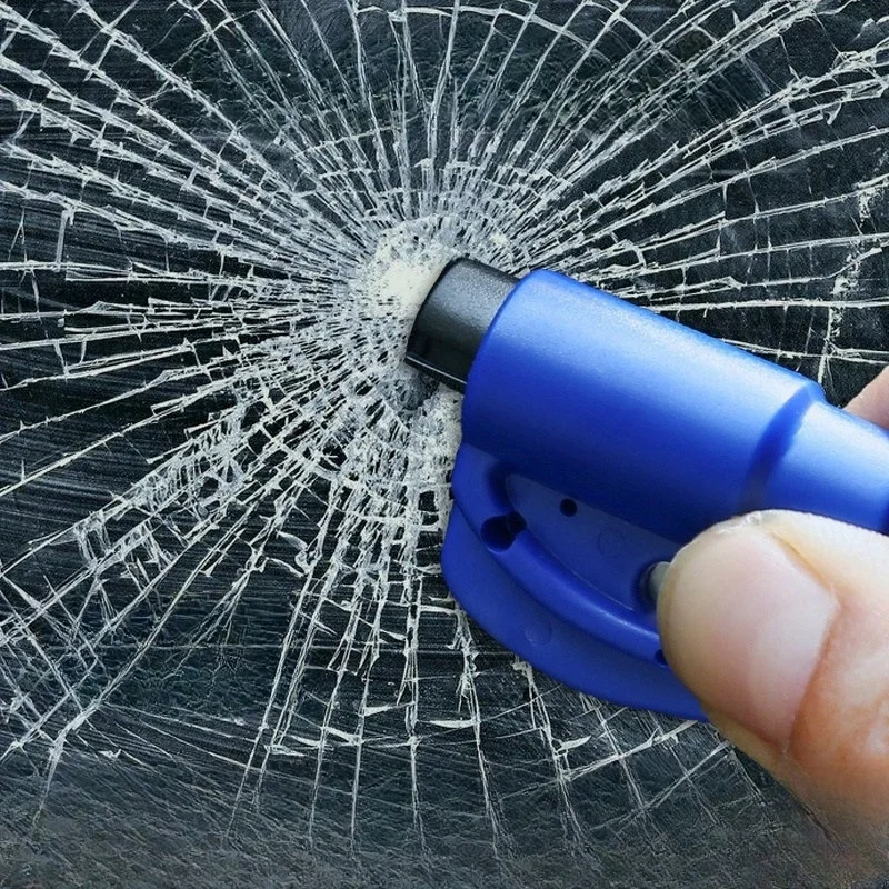 10 個緊急窓破壊ハンマーポータブル車のキーホルダーアクセサリー多機能耐久性のある安全救命ハンマー車/トラック用