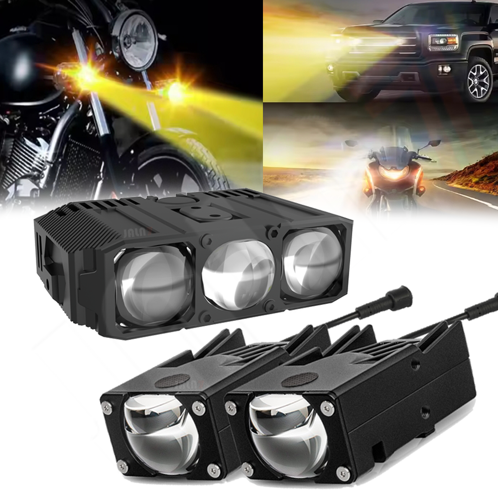 JALN7 グリッドライト LED ポッド 4 "2" 車オートバイヘッドライトプロジェクターレンズフォグ ATV UTV オフロード高低 2 450 000 ルクス 12V24V