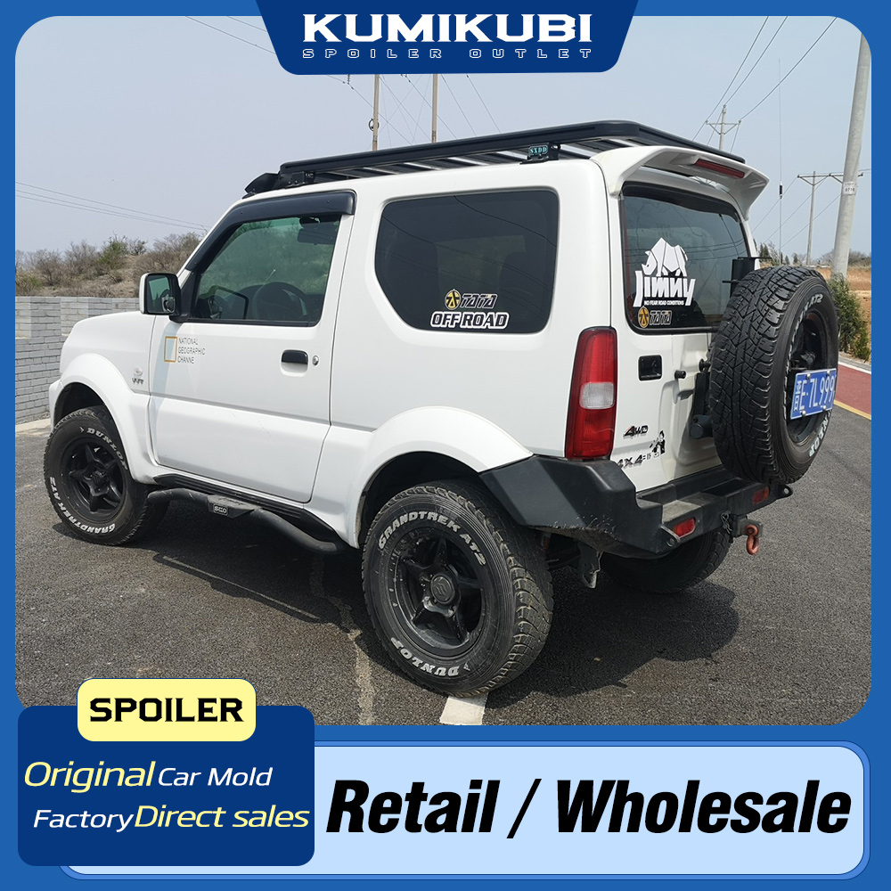 スズキジムニー用ルーフスポイラー 2007-2017 高品質 ABS 材料車のリアウイングプライマーカラーリアトップスポイラー車のスタイリング