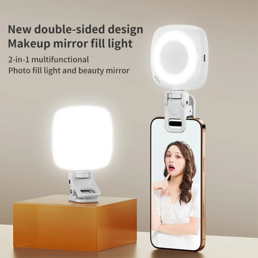 ポータブル LED フィルライト USB 充電 Led Selfie ポケットライト携帯電話ライブブロードキャストビデオ Selfie フィルランプすべてのスマートフォン用