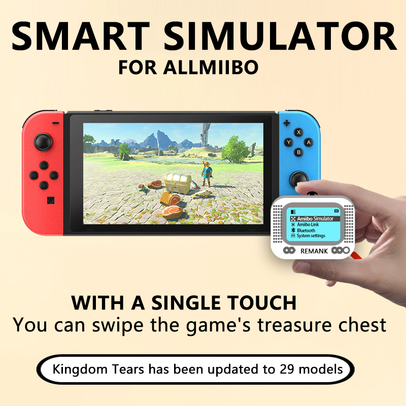 REMANK ため amiibo Pixl エミュレータ NFC Pixl 無限スワイプ pixl amiibo エミュレータスイッチスマートシミュレータゲームコンソールアクセサリー