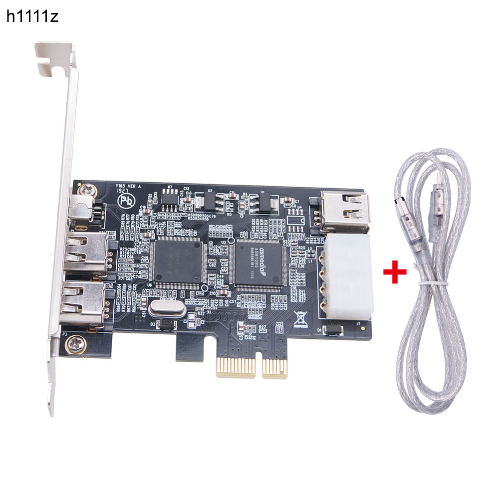 4ポート1394A拡張カードPCI-E 1X - IEEE 1394 DVビデオアダプタ1x 4ピン3x 6ピン1394コントローラFirewireカード（デスクトップPC用）