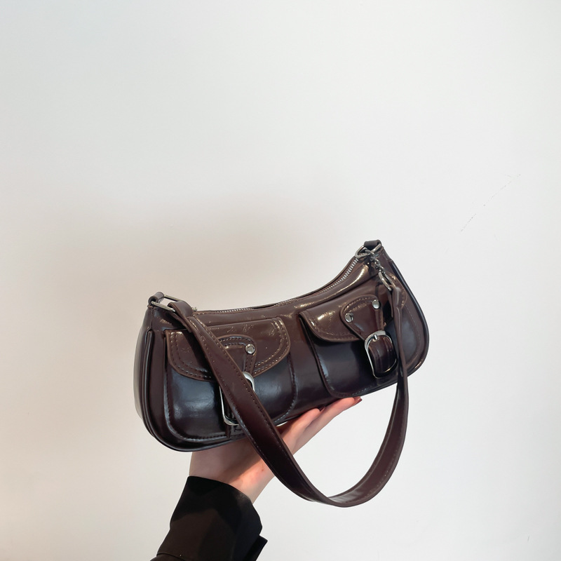 Women's shoulder bag fashion commuting armpit bag personality trendy cool scooter bag small senior sense shoulder crossbody bag