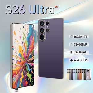 工場直販 S26 Ultra Plus 5G スマートフォン デュアルSIM デュアルスタンバイ Android 15 16GB+1TB メモリ 顔認証ロック解除 次世代スマートフォン