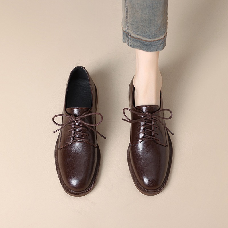 Little Leather レディース フレンチ 多用途 ローファー 2026 春秋の新しいスタイル - 快適なソフトソールのシングルシューズ