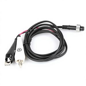 電動リール用カスタム電源ケーブル Dawa MJ800MJ1200 純銅製ワニ口クリップ付きケーブル 回転リール用接続ケーブル