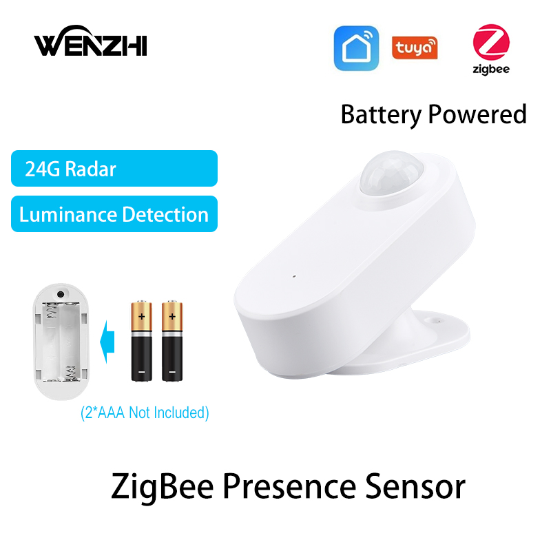 ZigBee 人体存在センサー 24 グラムミリ波レーダーモーション移動占有検出器バッテリー駆動 Tuya スマートライフホームオートメーション