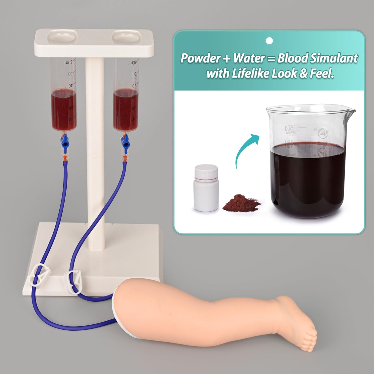 小児静脈アクセス練習用新生児乳児 IV カニューレ脚静脈穿刺トレーニング シミュレーター - 医療トレーニング モデル