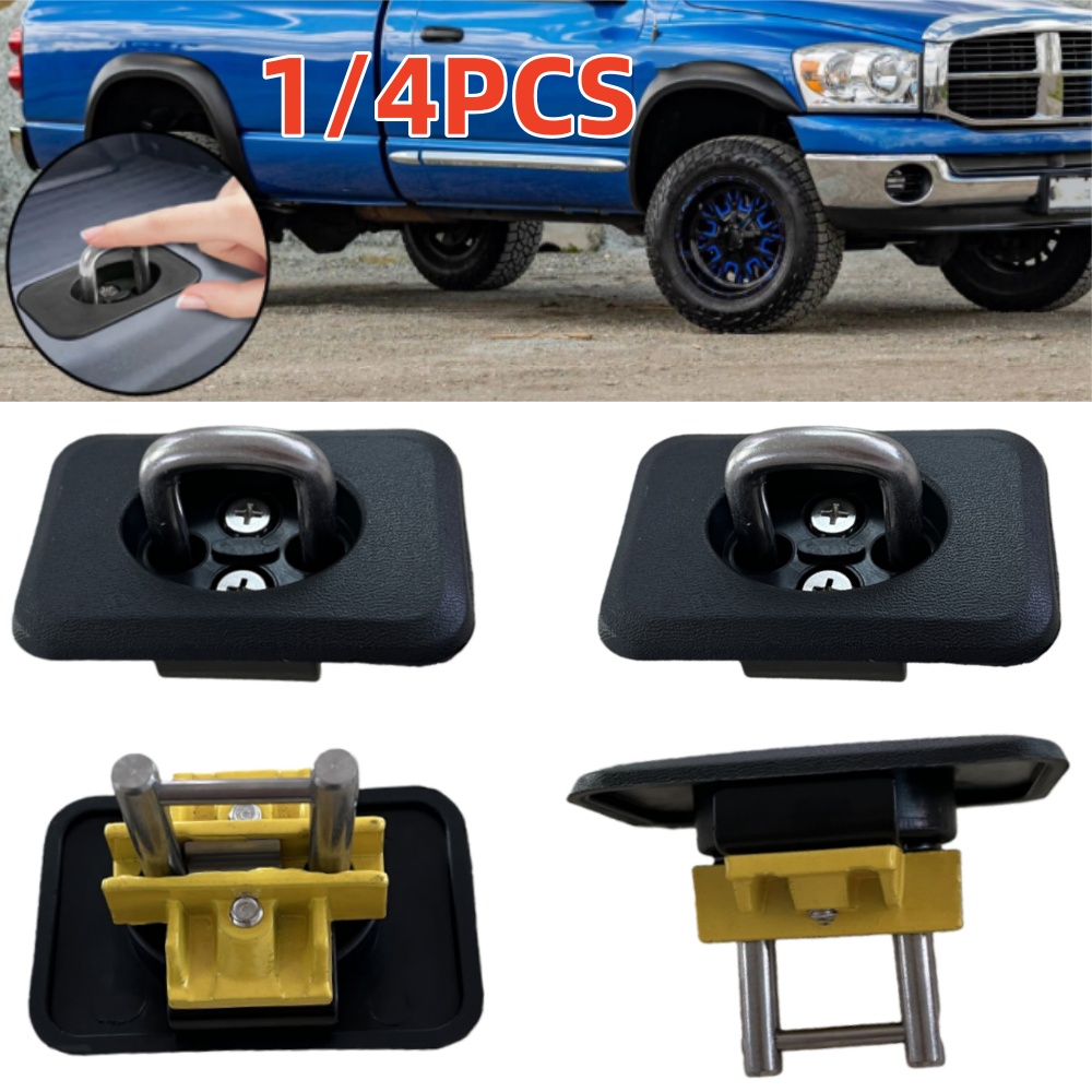 トラック荷台格納式タイダウンアンカーフォード F150 F250 F350 ダッジラム 1500 2500 3500 シボレーシルバラード GMC