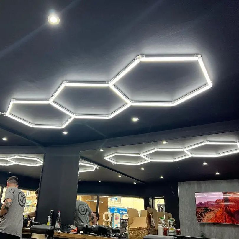 ホット販売六角形 LED ライト個別の DIY 工場サプライヤー車のショールーム 4S ワークショップドロップシッピング