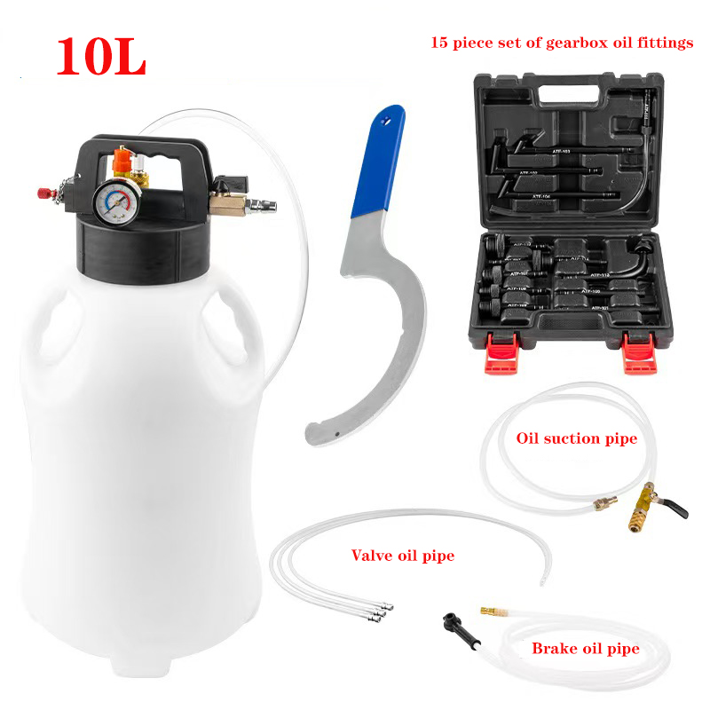 10L 空気圧トランスミッションオイル補充ツールディスペンサーポンプキット 15 個オイル補充充填 ATF アダプター付き