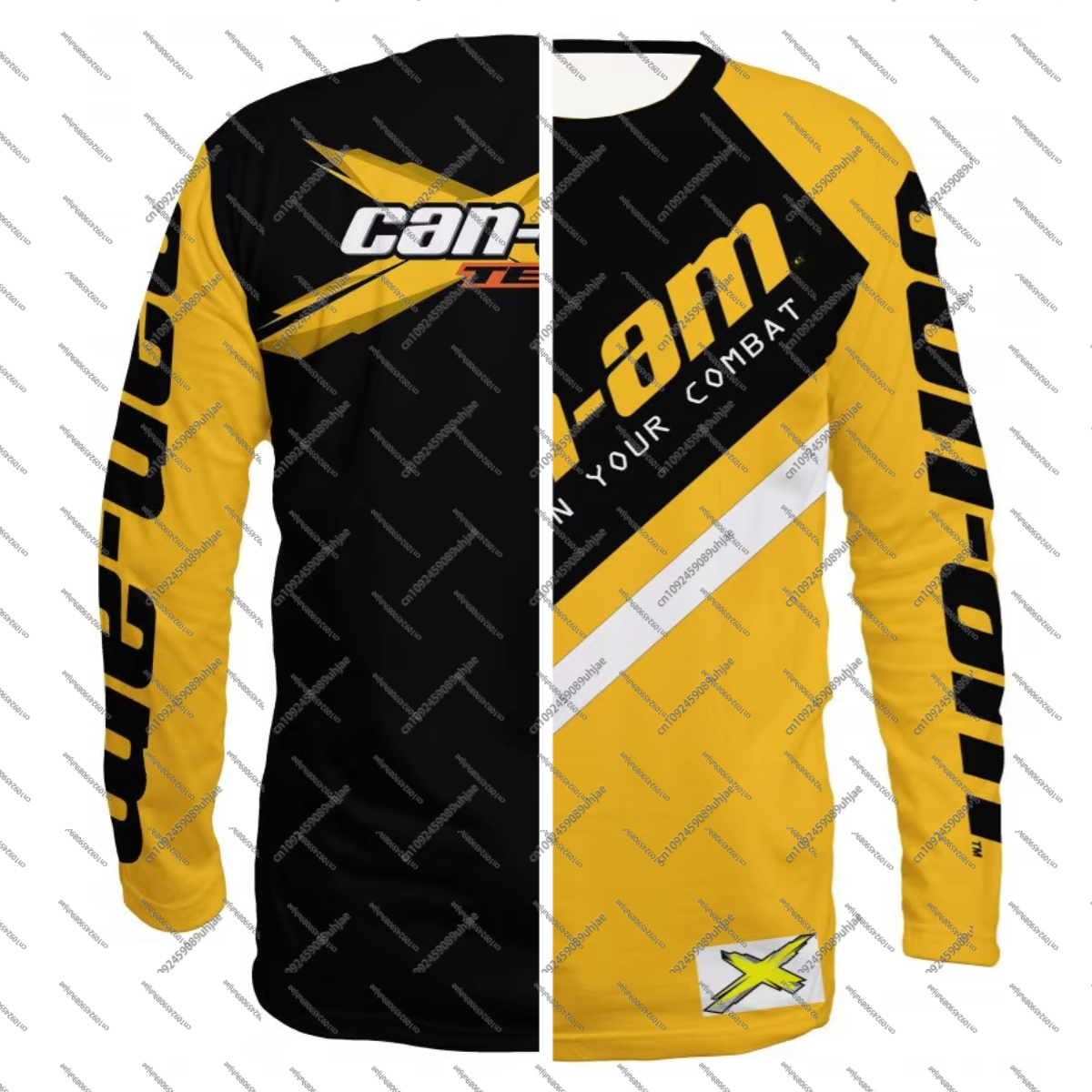 最新夏のオートバイレース長袖ラウンドネック Tシャツメンズレディースユニセックスファッショナブルな Can Am チームスポーツロング Tシャツ
