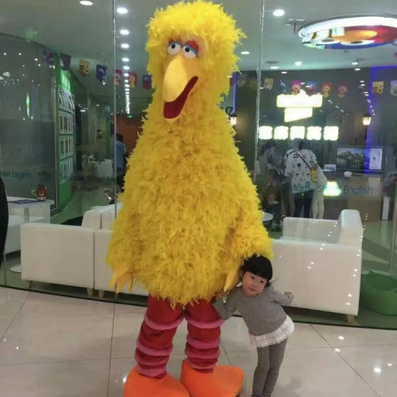 黄色の鳥エルモマスコットキャラクター衣装仮装衣装ハロウィンクリスマスイースターカービナルパーティーパフォーマンス大人