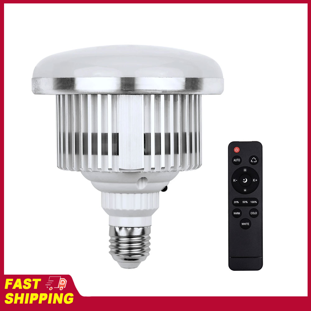 Andoer 3000K-6500K 写真ランプ電球省エネ E27 マウントリモコン 85 ワット LED 電球写真スタジオホーム