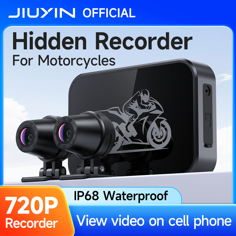 デュアル DVR オートバイ ダッシュ カム 防水 フロントおよびリアビュー オートバイ カメラ レコーダー WiFi スマート コネクト