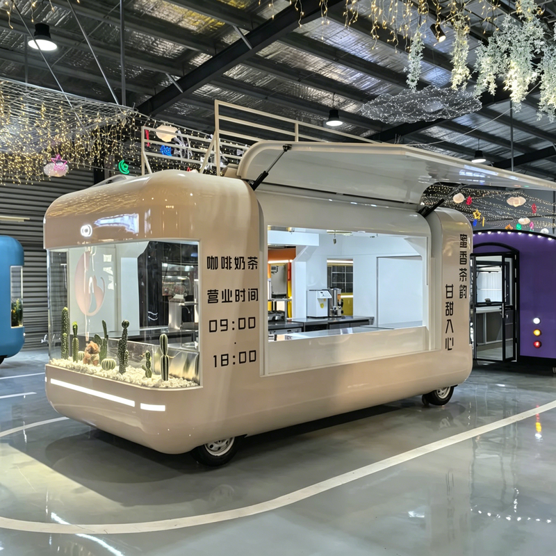 ダイニングカーの輸出 ファーストフードカー 標準化された輸出ファーストフードカー 世界市場の需要を満たす