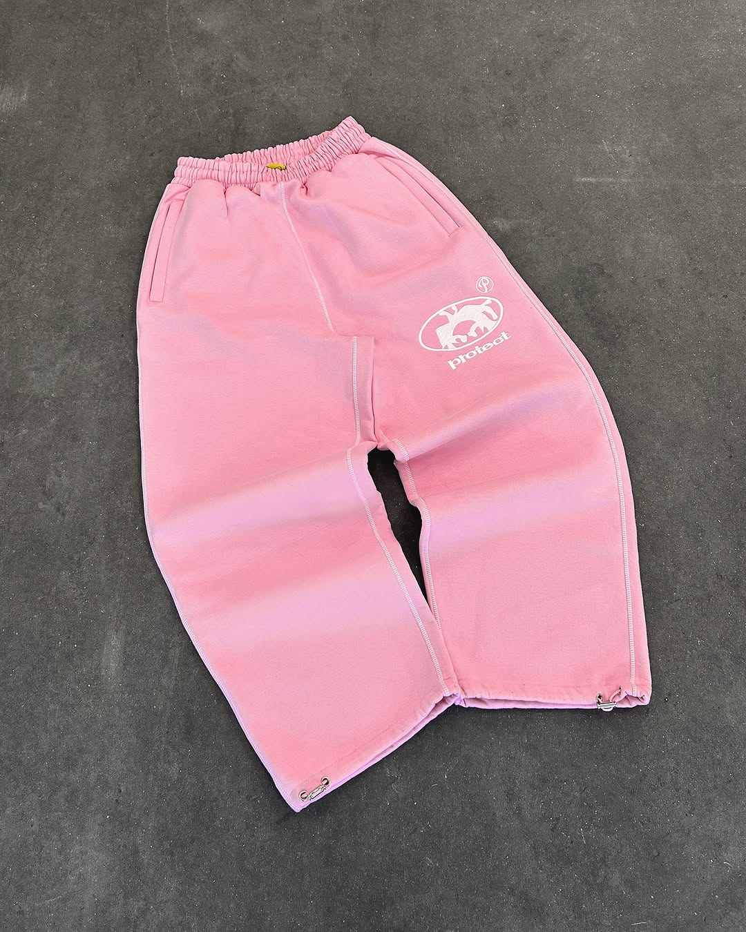 男 Y2k パンツジョガー男性ストリート刺繍ピンクロングスウェットパンツ貨物服カジュアル警察ズボンアメリカ原宿