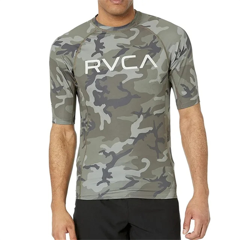 ユニセックスサーフウェア男性サーフ Tシャツジム服水着長袖水泳フロースーツトップス Uv 水泳タイトなラッシュガードサーフィン