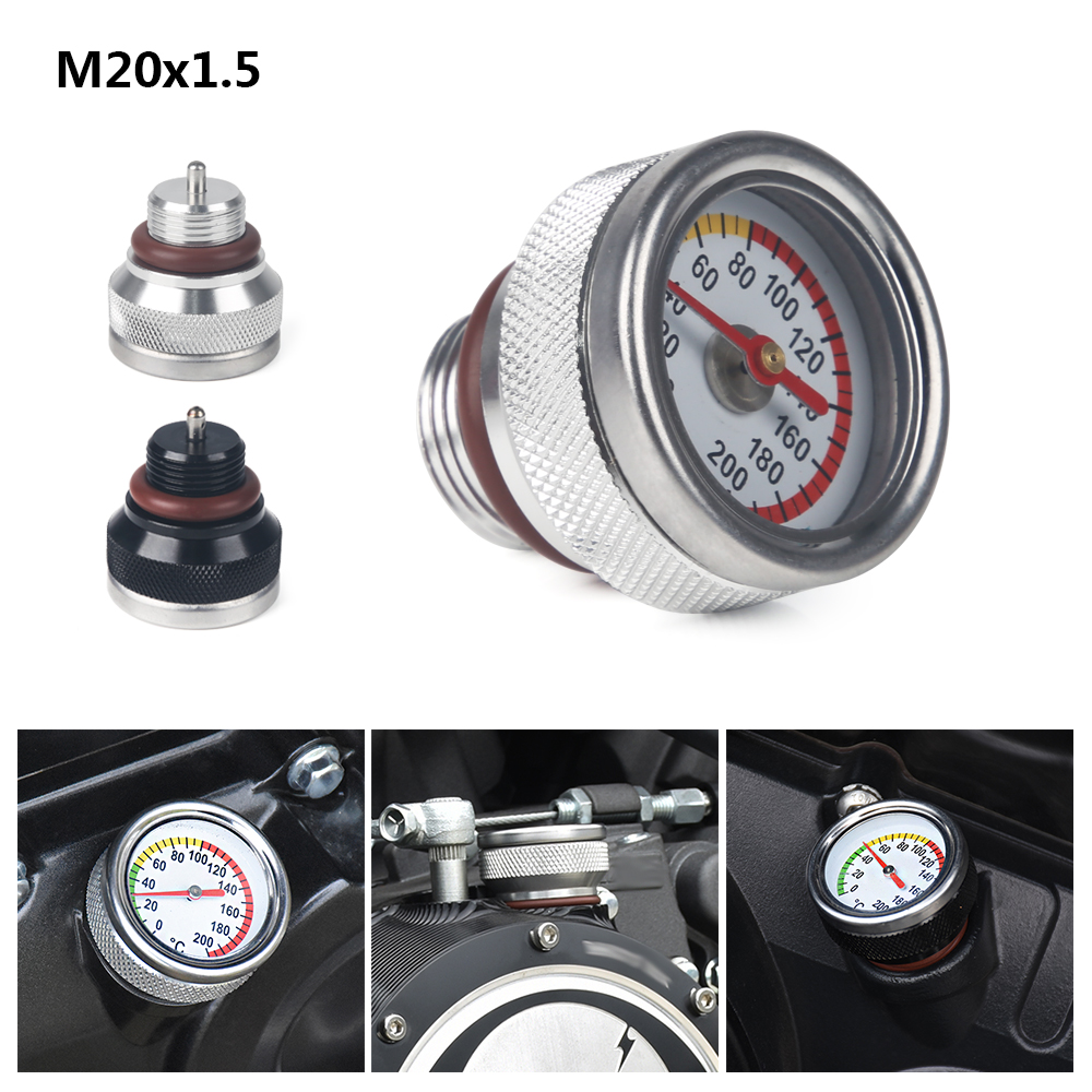 M20x1.5 バイクオイルゲージ油温計エンジン温度計アクセサリー Haojue TR300/ハーレーダビッドソン X350