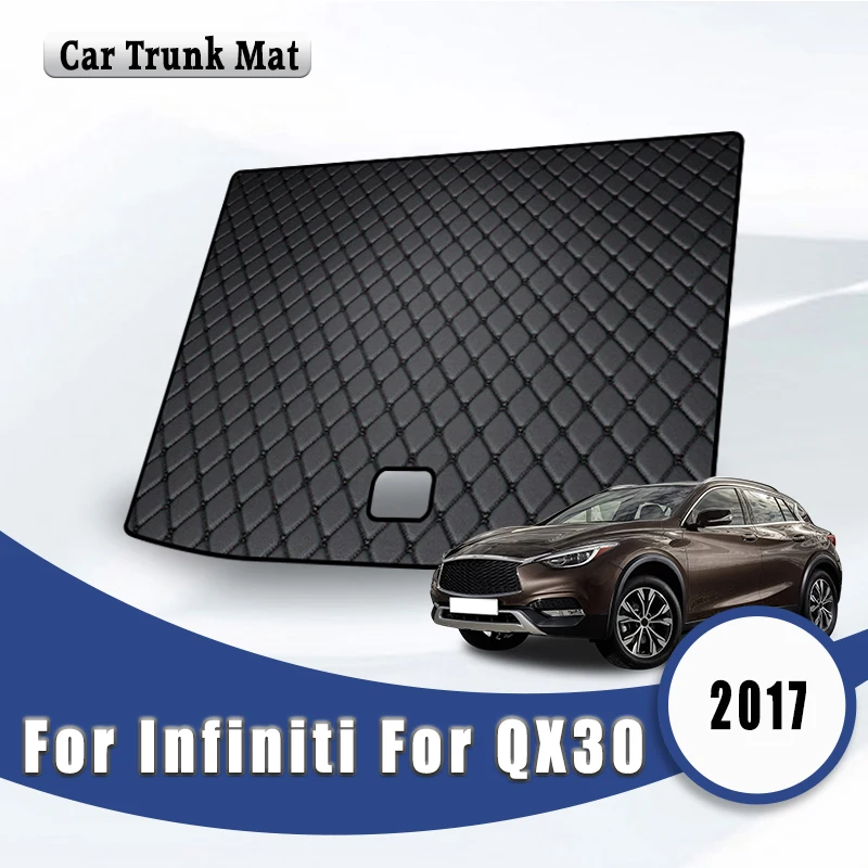 車のトランクマットインフィニティ QX30 2017 自動車カーゴライナーカーペットインテリアアクセサリー製品敷物自動車カバー