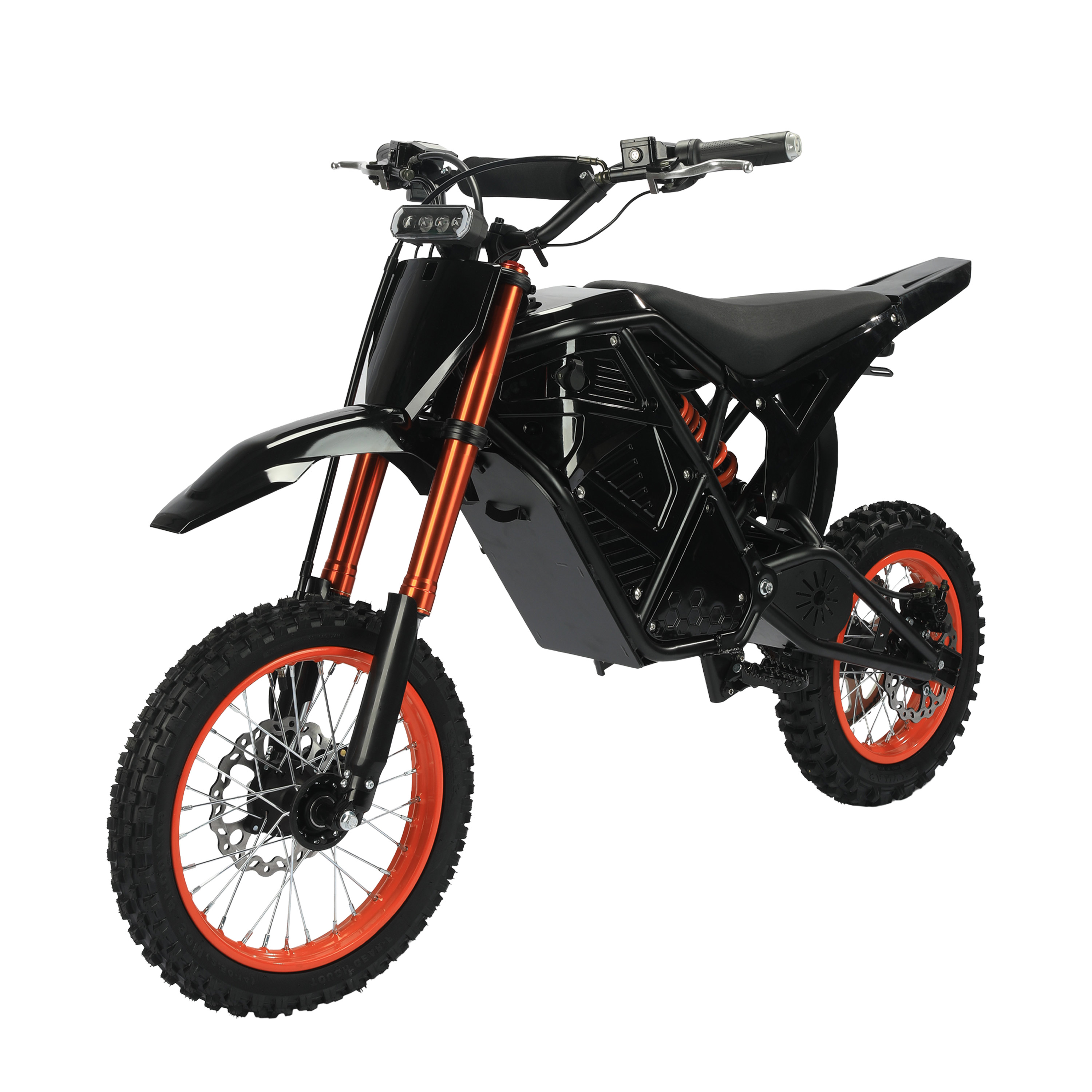 Qlife Vela E5 電動ダートバイク ティーン 大人用 3500W ピークミッドドライブモーター 時速 37MPH 電動バイク 48V 23Ah バッテリー付き フルサスペンション