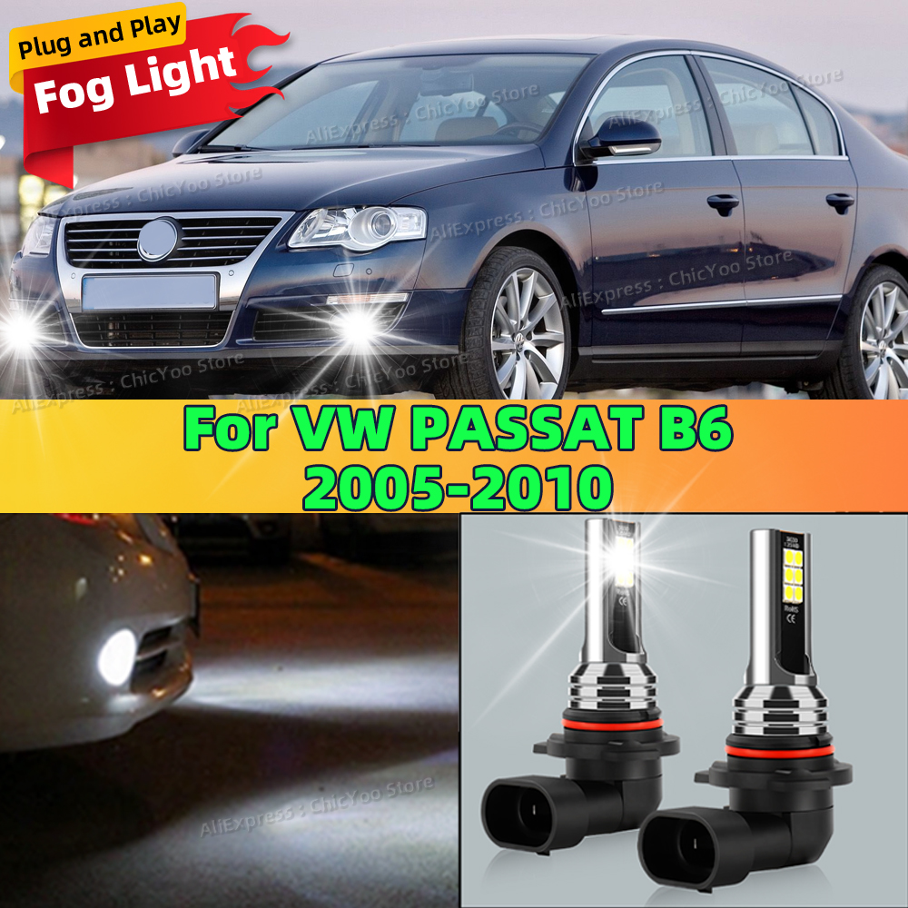 LED フロントフォグライト車の電球アクセサリー 6000K HB4 ランプ VW パサート B6 2005 2006 2007 2008 2009 2010 プラグアンドプレイ