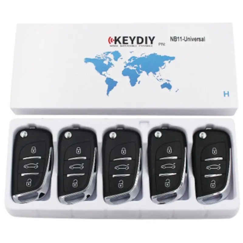 5 個 KEYDIY NB11 多機能車リモートキー 3 ボタンユニバーサル KD NB11-2 ユニバーサルリモートキー KD900 URG200 KD-X2 用