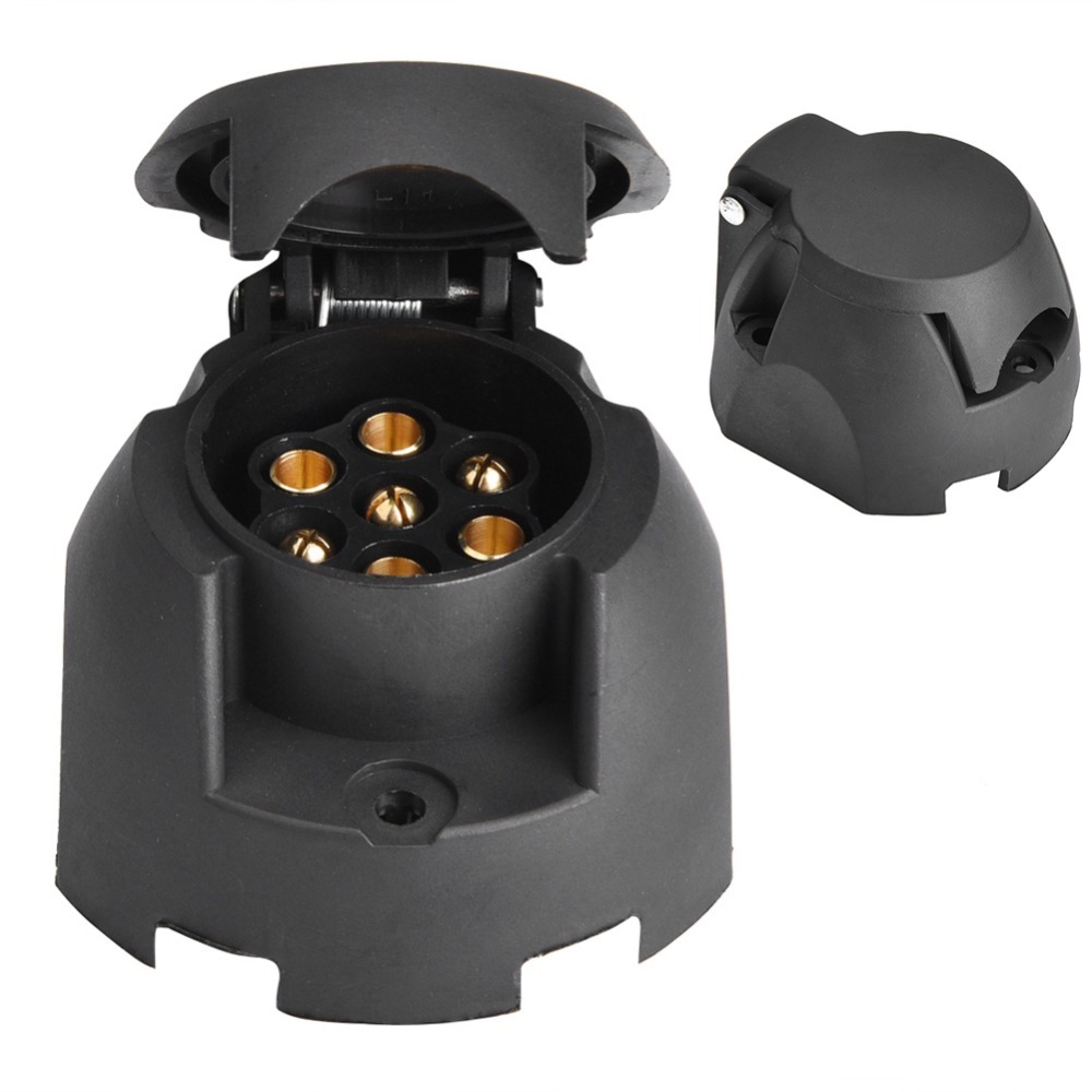 12V トレーラープラグコネクタ防水 7 ピン 7 ピンラウンド信号表示ヨーロッパのトラックコネクタヨーロッパ車