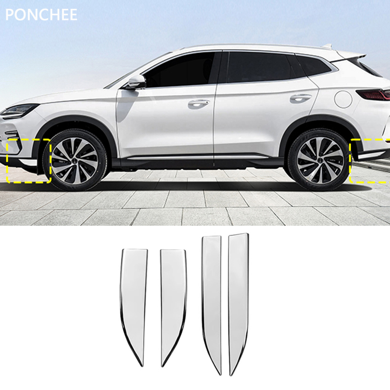 BYD Song Plus Dm-i Ev シール U 2023-2025 自動車ステンレス鋼フロントおよびリアコーナーガード傷防止自動車用品