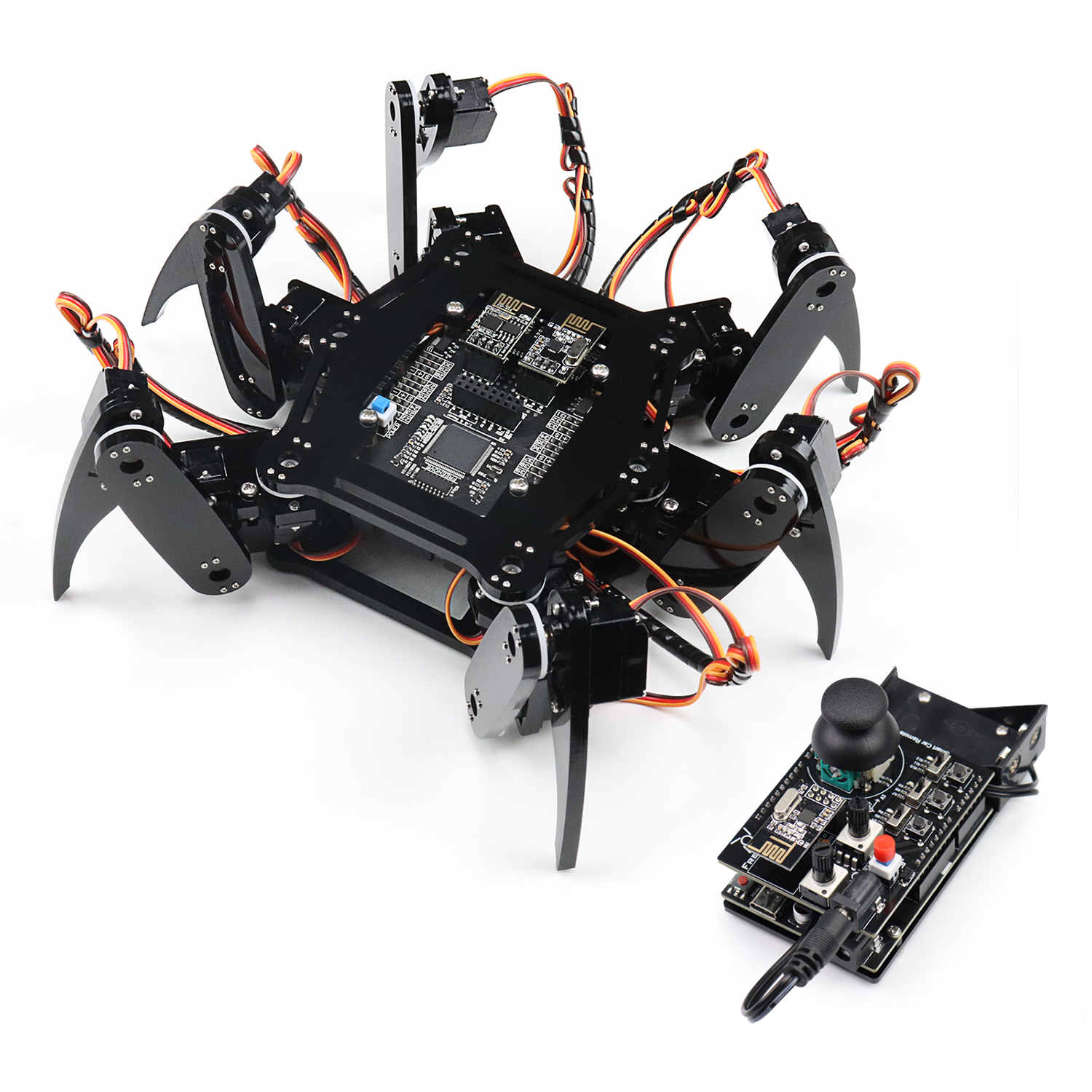 Arduino用Freenoveヘキサポッドロボットキット、ウォーキング、クロール、ツイスト、アプリリモートコントロール、サーボSTEMプロジェクト