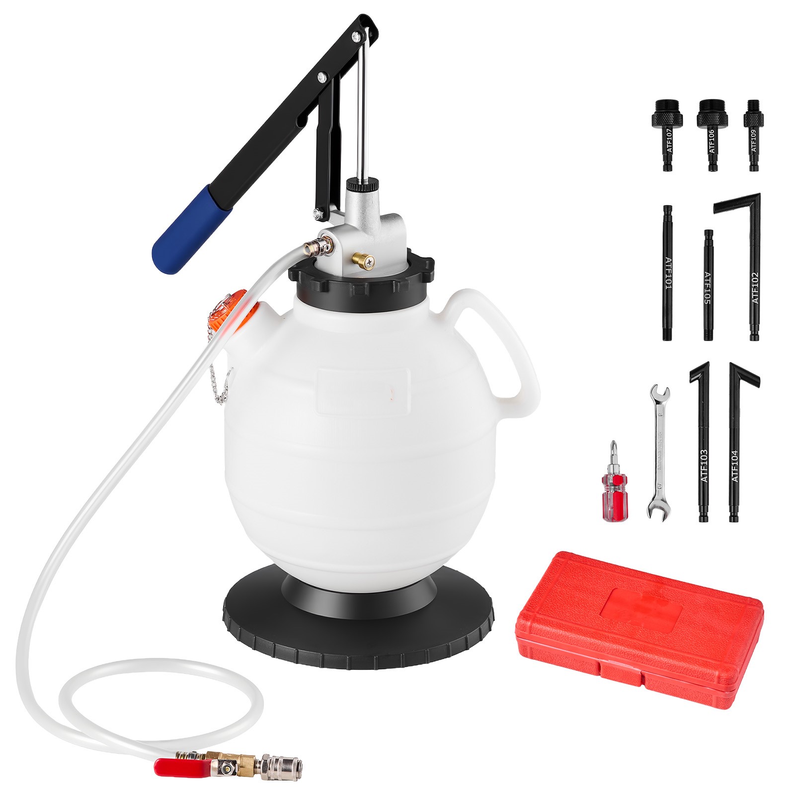 SucceBuy 7.5L トランスミッションフルードポンプ マニュアルフルードトランスファーフィラー 8 ATF アダプター付き